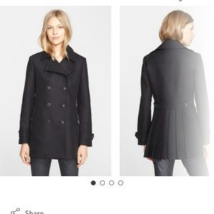Burberry Brit Needlethorpe back pleat peacoat